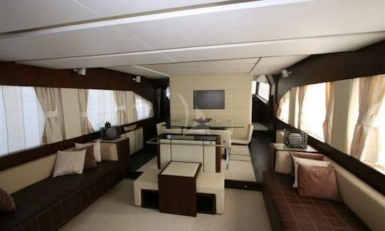 Charter 76' Ulisse Aicon Power Mega Yacht in Voula, Greece