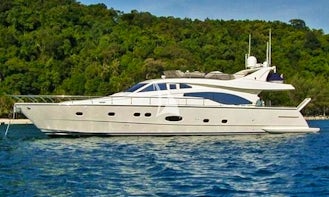 Charter 70' Alsium Ferretti Power Mega Yacht in Voula, Greece