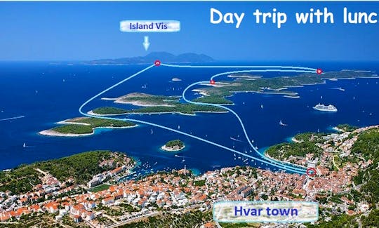 Private boat tours island Vis, crewed boat rental island Vis, day boat excursions, boat hire island Vis