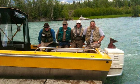 Guided Fishing On Jet Boat In Copper Center, Alaska