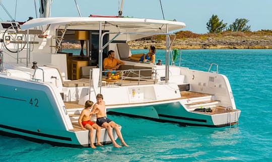 Charter 42' Lagoon Cruising Catamaran in Vathis, Greece