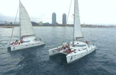 Sailing Catamaran for 30 Guests in Barcelona