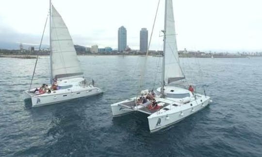 Sailing Catamaran for 30 Guests in Barcelona