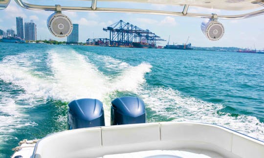 Rent this 41' Center Console in Cartagena, Colombia with Great Seating and Booming Sound System