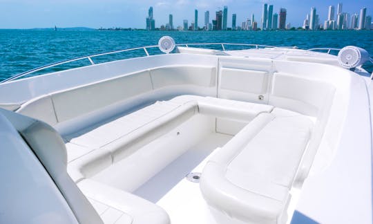 Rent this 41' Center Console in Cartagena, Colombia with Great Seating and Booming Sound System