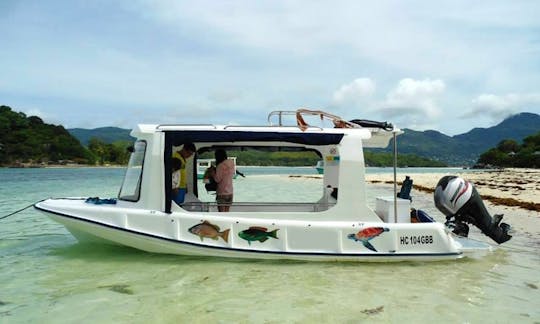 Charter Island Hopper Glass Bottom Boat in Victoria, Seychelles