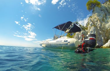 RIB Diving & Snorkeling Trips in Skopelos island, N. Sporades, Greece