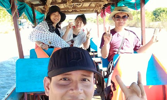 Sightseeing on Traditional Canal Boat in Siem Reap Province, Cambodia