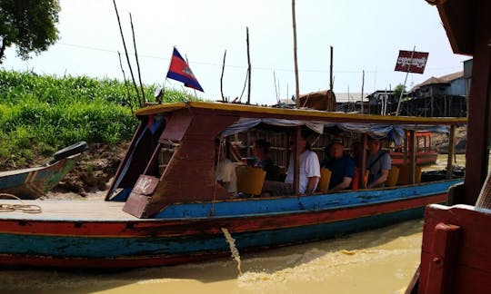 Sightseeing on Traditional Canal Boat in Siem Reap Province, Cambodia