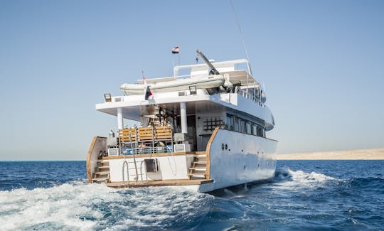 Charter 118' MV Tala Power Mega Yacht in Red Sea Governorate, Egypt