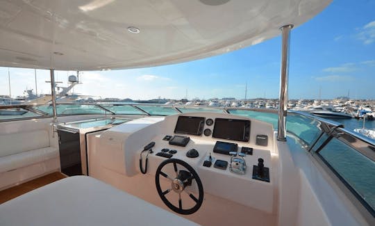 An amazing charter experience of 101' Gulf Craft Power Mega Yacht in Dubai, United Arab Emirates