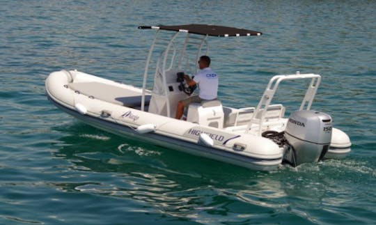 22' Highfield Patrol Rigid Inflatable Boat in Sukošan, Croatia For Charter