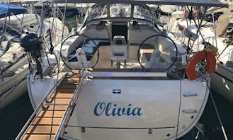Adventure time in Pireas, Greece aboard OLIVIA Bavaria Cruiser 46