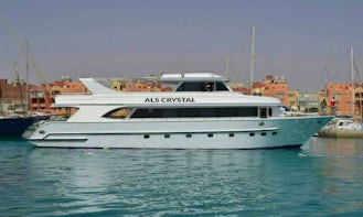 Have an amazing time in Red Sea Governorate, Egypt on "Crystal" Power Mega Yacht
