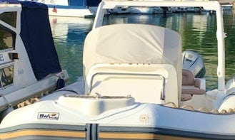 Rent this 2008 bwa 855 RIB in Split for up to 10 people