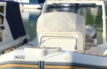 Rent this 2008 bwa 855 RIB in Split for up to 10 people