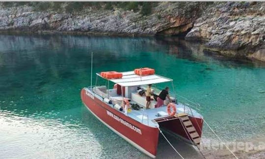 Charter this amazing Power Catamaran in Himarë, Albania for up to 15 guests