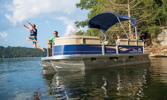 Alquiler de pontones azules para Lake Athens TX o Cedar Creek Reservoir TX