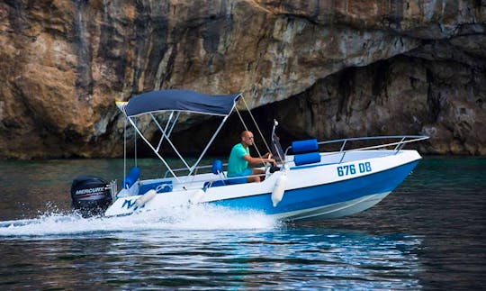 Blue Colour Center Console Charter in Dubrovnik, Croatia For 5 People