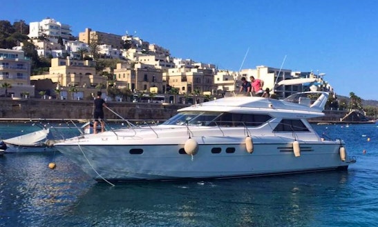 Enjoy With Friends And Family On This 12 Persons Motor Yacht Charter In San Pawl Il-baħar, Malta