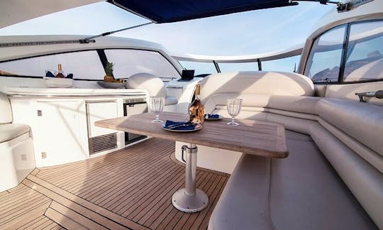 Charter the yacht of your dreams 61' Sunseeker in Mykonos, Greece
