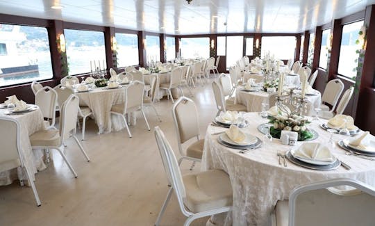 Large Event Boat that can host up to 150 guests that you can rent in İstanbul, Turkey!