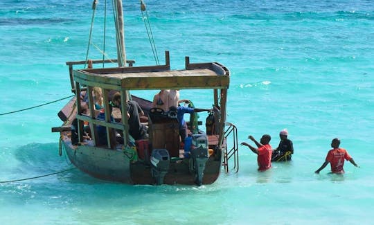 Sunset Cruise on a Traditional Dhow Boat in Zanzibar, Tanzania