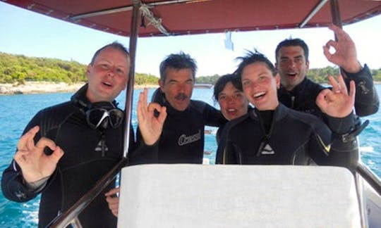 Fun-filled Boat Dive Trips and Scuba Diving Lesson on Pjescana Uvala Coast, Croatia