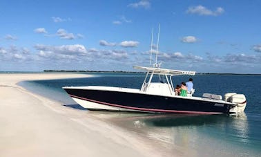 Charter 36' Jupiter Center Console in Spanish Wells, Bahamas