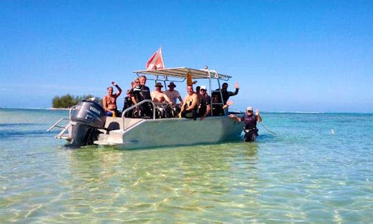 Fun Diving Trips onboard a 24' Aluminium Boat in Hauru