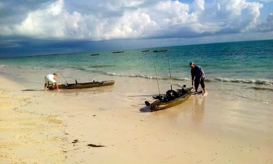 Fish from a special fishing kayak in Jambiani, Tanzania