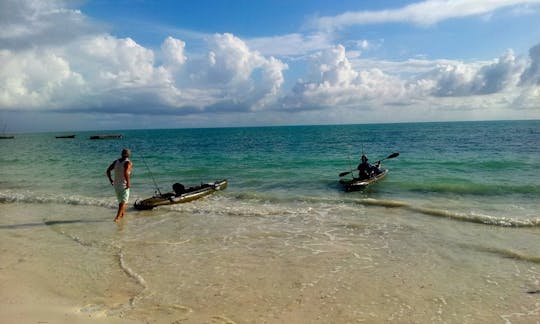 Fish from a special fishing kayak in Jambiani, Tanzania