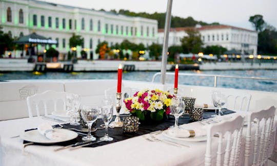 74' Luxury Private Yacht Tour in Istanbul with Premium Service