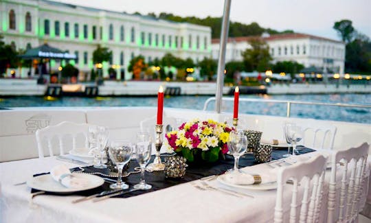 74' Luxury Private Yacht Tour in Istanbul with Premium Service