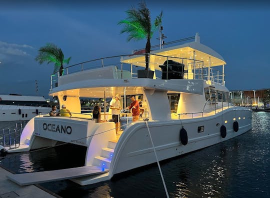 Alquiler de catamarán de lujo Oceano de 60 pies en Río de Janeiro, Brasil, con concierge 💎