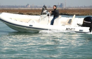 Experience the thirll of water in Milazzo, Sicilia aboard this Blackfin CI 630 RIB