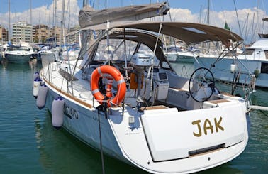 Charter 44ft "Jak" Sun Odyssey 449 Sailing Yacht In Nettuno, Italy