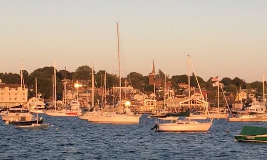 Newport Harbor at sunset
Sample of boats and sights in Newport.