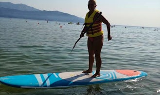 Experience the fun stand up paddling in Keramoti, Greece