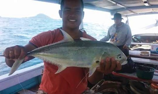 A wonderful fishing experience in Sumatra, Indonesia onboard cuddy cabin