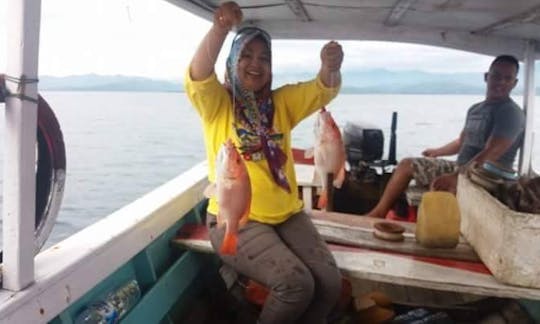 A wonderful fishing experience in Sumatra, Indonesia onboard cuddy cabin