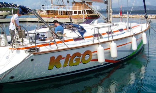 Cruise along the coast of Rijeka, Croatia with this Bavaria 49
