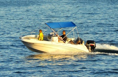 Charter boat for sea trips in Herceg Novi, Montenegro