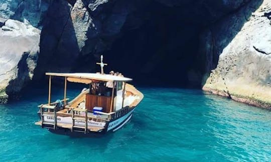 Explore the beaches of Arraial do Cabo, Brazil on this amazing Trawler Boat!