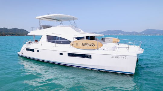 Location de catamaran à moteur Leopard de luxe de 51 pieds à Phuket
