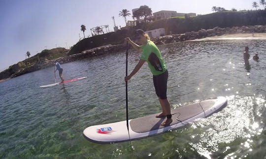 Exciting Stand Up Paddleboarding Lesson in Sdot Yam, Israel