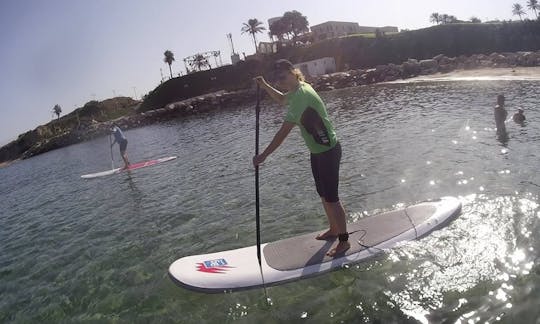 Exciting Stand Up Paddleboarding Lesson in Sdot Yam, Israel