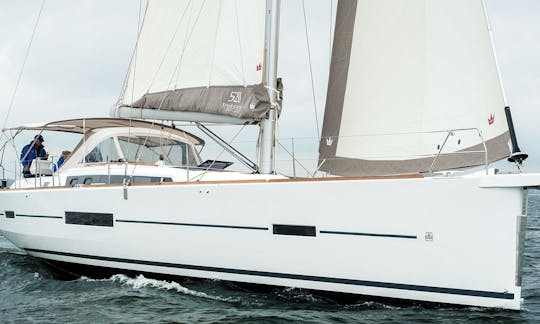 50ft Dufour 520 Cruising Monohull Charter for 8 People in Ljubljana, Slovenia