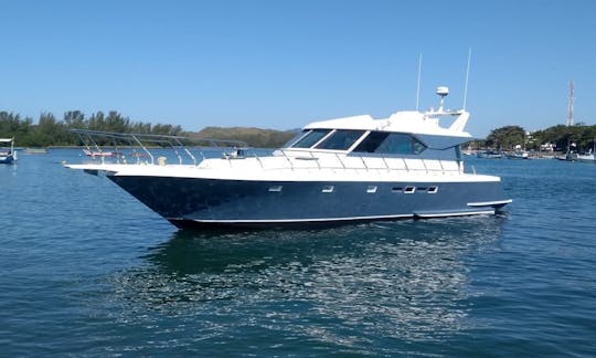 Charter a 54' Motor Yacht in Cabo Frio, Brazil for up to 20 People