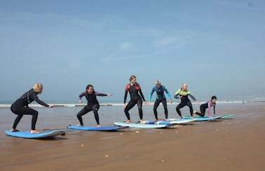 Surf and Yoga Vacation with Moroccan and German Surfer Souls in Taghazout, Morocco